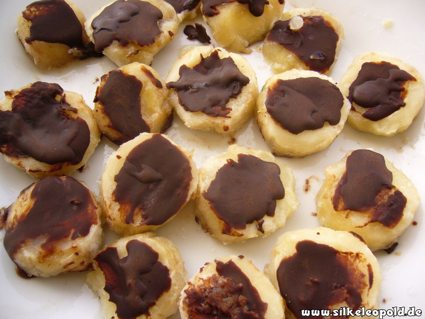 Bananeneis mit Glasur